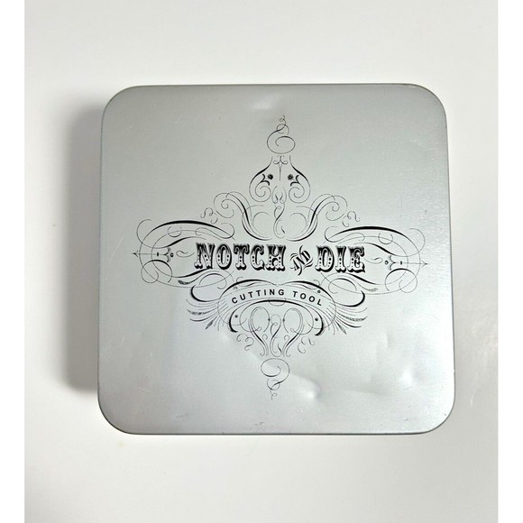 Notch and Die Hand Held Cutting Tool Basic Grey 3 Dies Scrapbooking Crafting Art - Picture 9 of 11